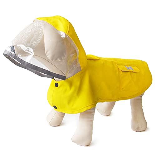 Medium and Large Dogs Raincoat with Poncho Hoodie