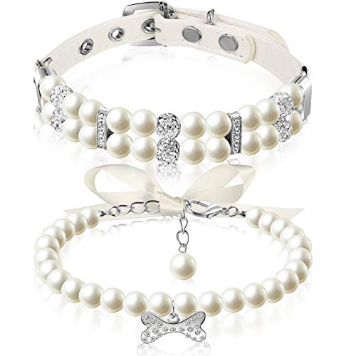 Dogs and Cats Pearl Necklace Set