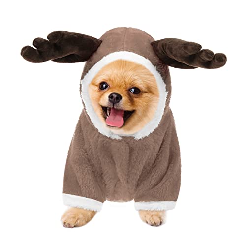 Puppy Cold Christmas Reindeer Dog Costume