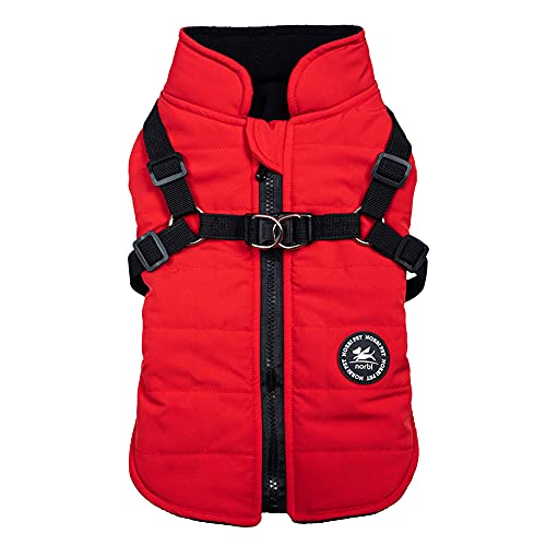 Small Dog Vest Harness Puppy Winter 2 in 1 Outfit