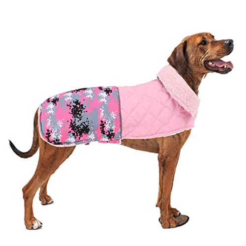 Cold Weather Dog Coat Winter Clothes with Leash Hole