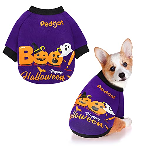 Halloween Dog Shirt Purple Pet Clothes
