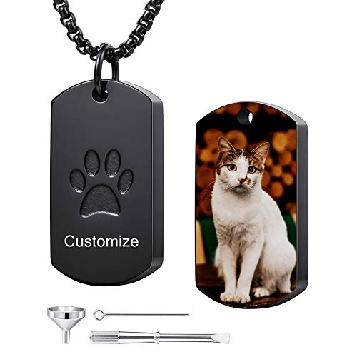 MeMeDIY Personalized Paw Print Dog Tag Pendant