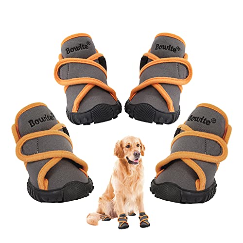 Dog Boots Waterproof Shoes with Sturdy Anti-Slip