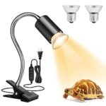 Adjustable and Timed Terrarium Heat Lamps with 360° Rotatable Hose