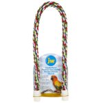 CUSTOMIZABLE BIRD PERCH: This rope bird perch bends into a variety of shapes to stimulate birds with different perching surfaces. Rounded support for bird's feet promotes joint health & comfort.