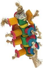 Planet Pleasures Caterpillar Foot Bird Toy