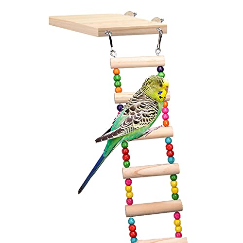 Wood Parrot Bird Perch Stand Platform