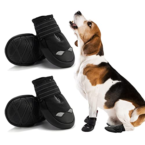 Reflective Mesh Waterproof Dog Boots