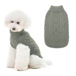 Classic Cable Knit Dog Jumper Coat