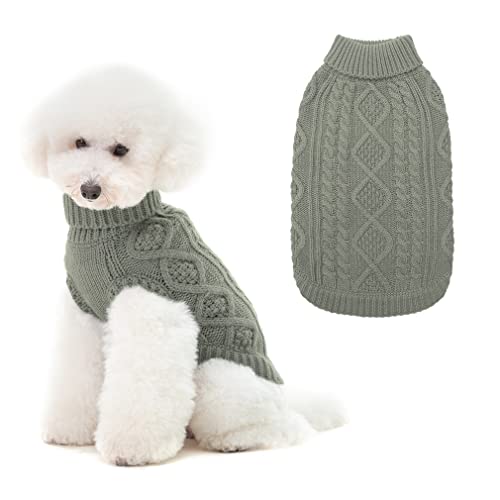 Classic Cable Knit Dog Jumper Coat