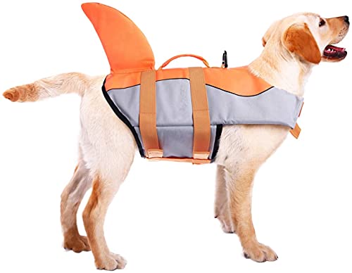 ASENKU Dog Life Jacket Ripstop Pet Floatation Vest