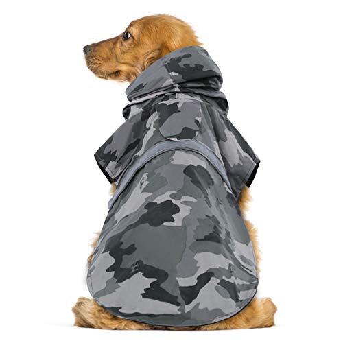 KOESON Dog Raincoat Waterproof Pet Rain Jacket