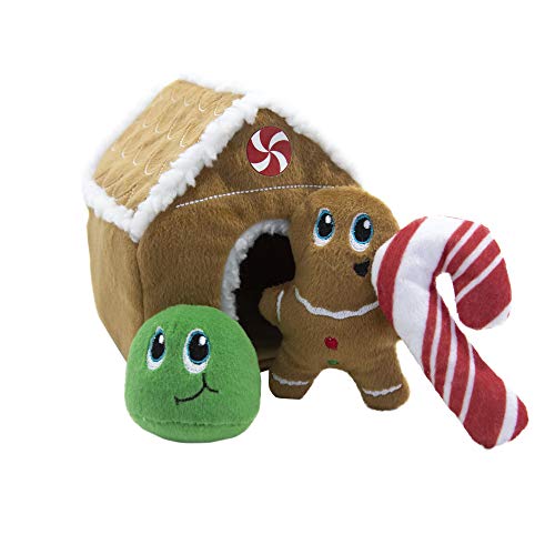Outward Hound Kyjen Gingerbread House Squeaking Puzzle