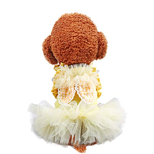 NACOCO Dog Yellow Dress Small Pet