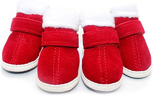 BESUNTEK Warm Winter Little Pet Dog Boots