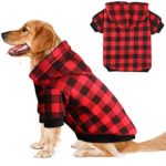 Plaid Dog Hoodie Sweatshirt Sweate