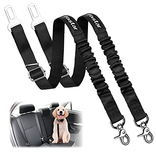 2 Packs Pet Dog Seat Belt Leash Adjustable