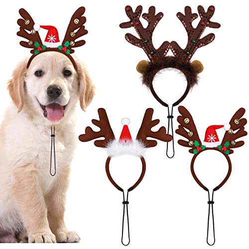 Dogs Christmas Pet Headwear 3 Pack