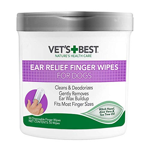 Vet's Best Ear Relief Finger Wipes