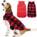 Jacket Plaid Winter Dog Vest Coat