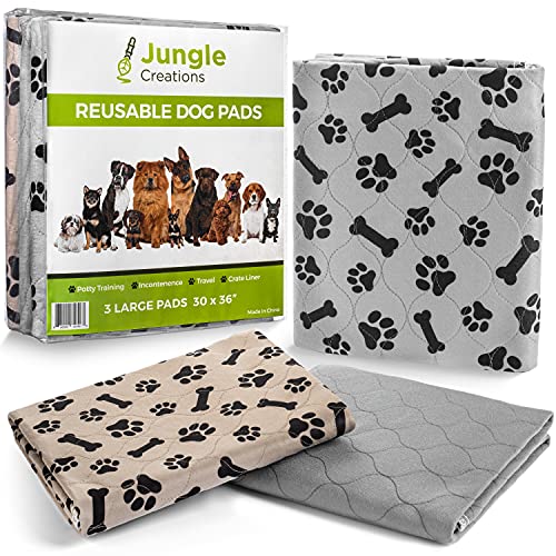 JUNGLE CREATIONS Washable Pee Pads for Dogs