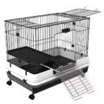 Cage Rabbit Hutch with Wheels