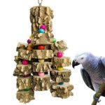 Large Parrot Toys Natural Wood Bird Chewing Toys