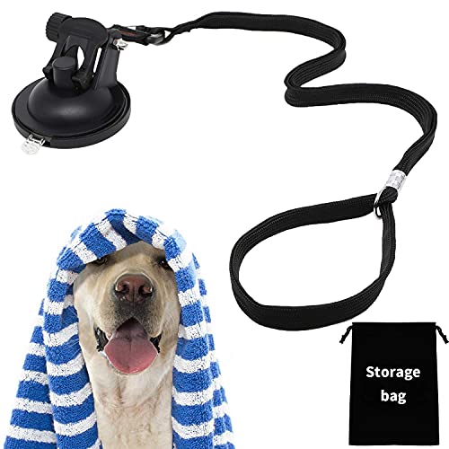Dog Bathing Tether with Adjustable Collar