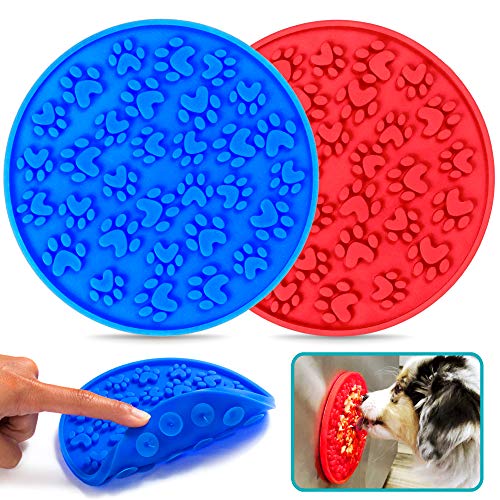 Matier 2 pc Dog Lick Mat for Anxiety