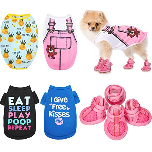 Mesh Dog Shoes Cute Pet Boots Sweatshirt