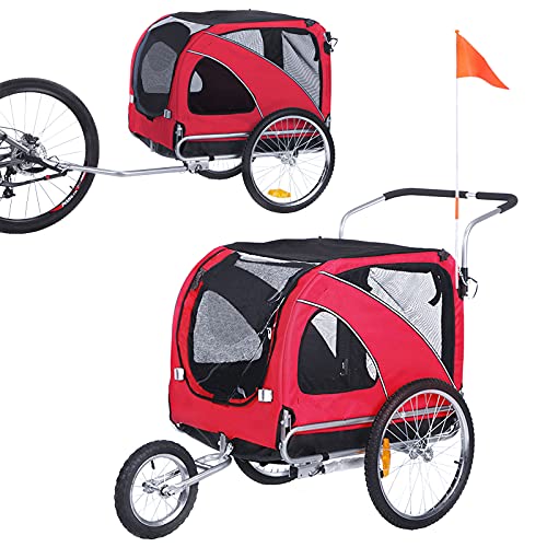 Folding Frame Carrier Quick Release Pet Bicycle Trailer