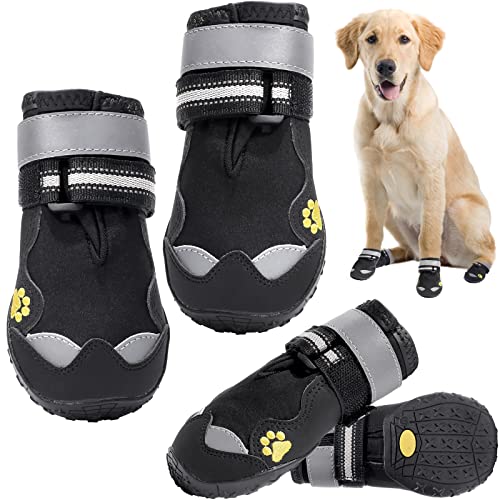 Winter Boots Paw Protectors for Large Medium Dogs