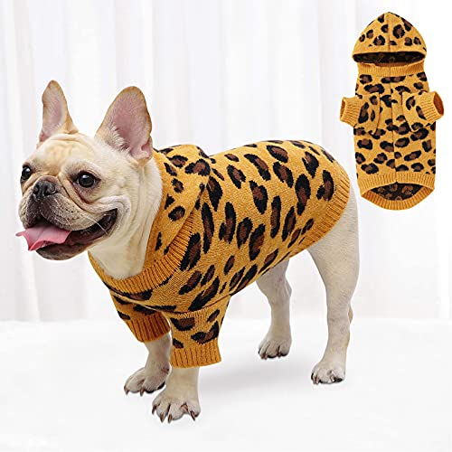 Dog Hoodie Knitwear Sweater with Hat Winter