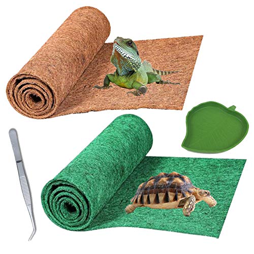 PINVNBY Reptile Carpet Mat Natural Coconut Fiber