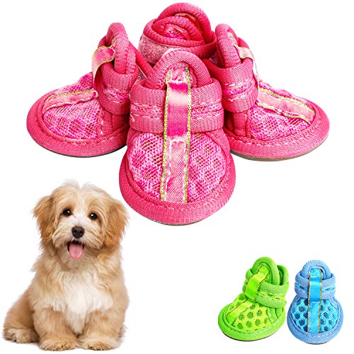 Breathable Soft Mesh Dog Sandals with Rugged Anti-Slip Sole