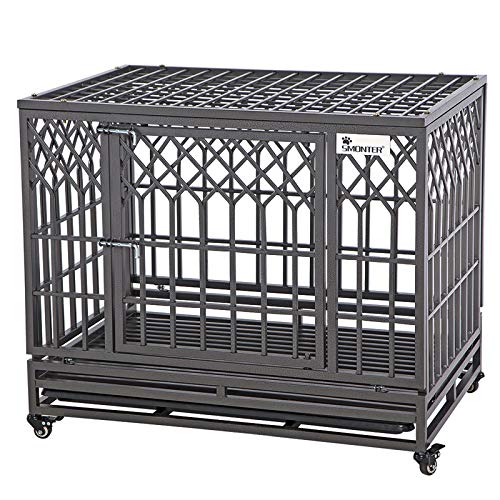 Large Heavy Duty Dog Crate with Wheels