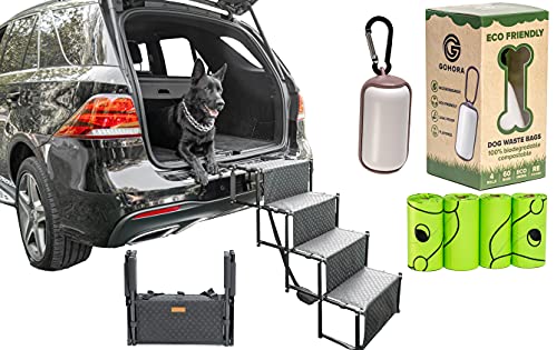 GOHORA Portable Dog Steps for Cars and SUV