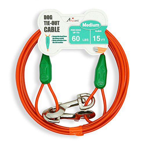 Cable with Crimp Cover for Medium Dogs Up to 60 Pounds