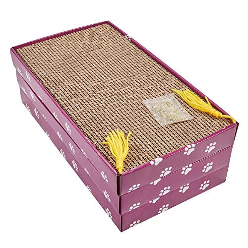 Peekab Cat Scratcher Cardboard with Box Catnip