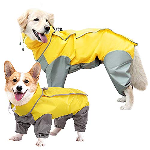 Full Body Dog Raincoat Poncho Jacket