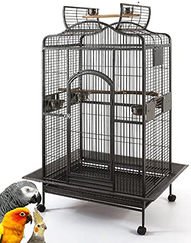 XX-Large Wrought Iron Open/Close Play Top Bird Parrot Cage