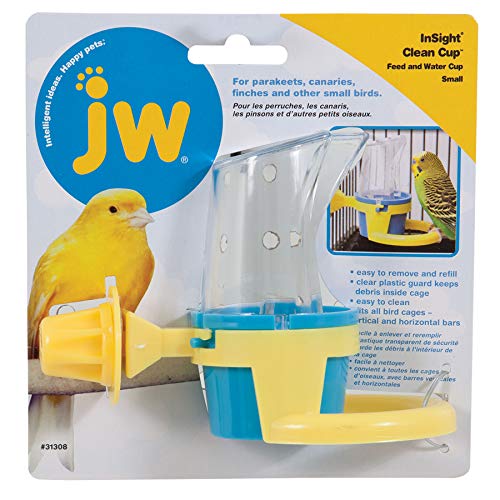 JW Pet Company Clean Cup Feeder and Water Cup Bird Accessory