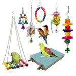 EBaokuup 7 Packs Bird Swing Chewing Toys