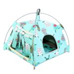 Parrot Habitat Cave Hanging Tent for Small Medium Parrots