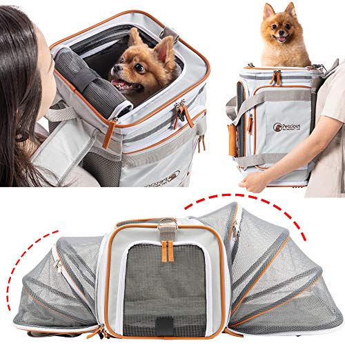 PETCIOUS Airline Approved Pet Carrier Backpack Under seat