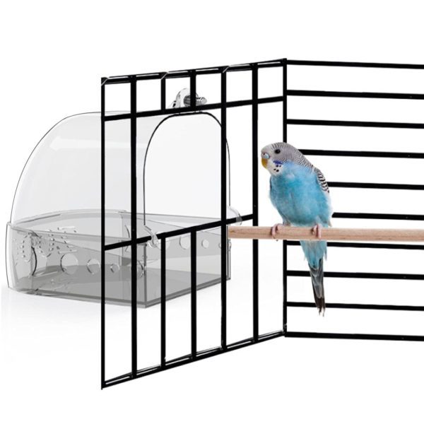 Hamiledyi Bird Cage Box Accessories Bird Bathing