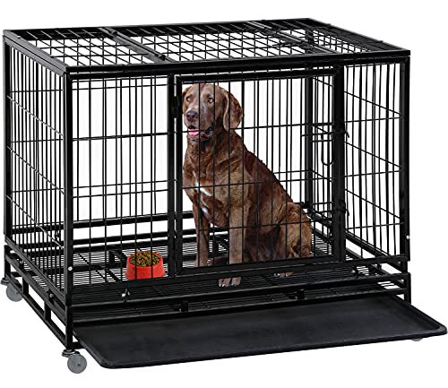 Dog Crate Cage for Large Dogs Heavy Duty