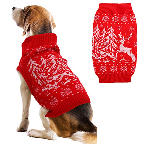 Dog Christmas Sweater for Small Dog Puppies Xmas Large