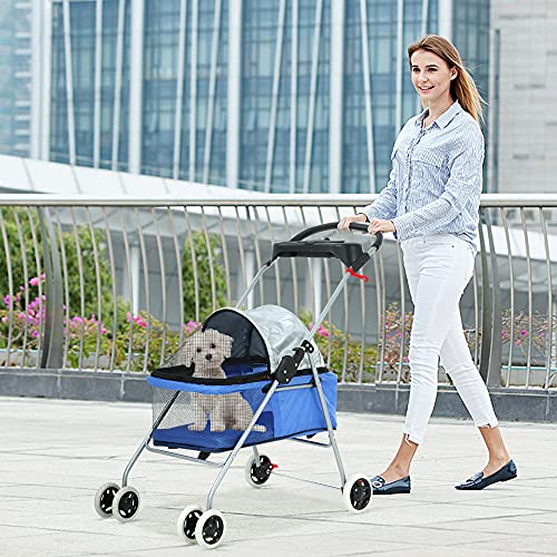Pet Stroller Dog Stroller for Small Medium Dogs & Cats
